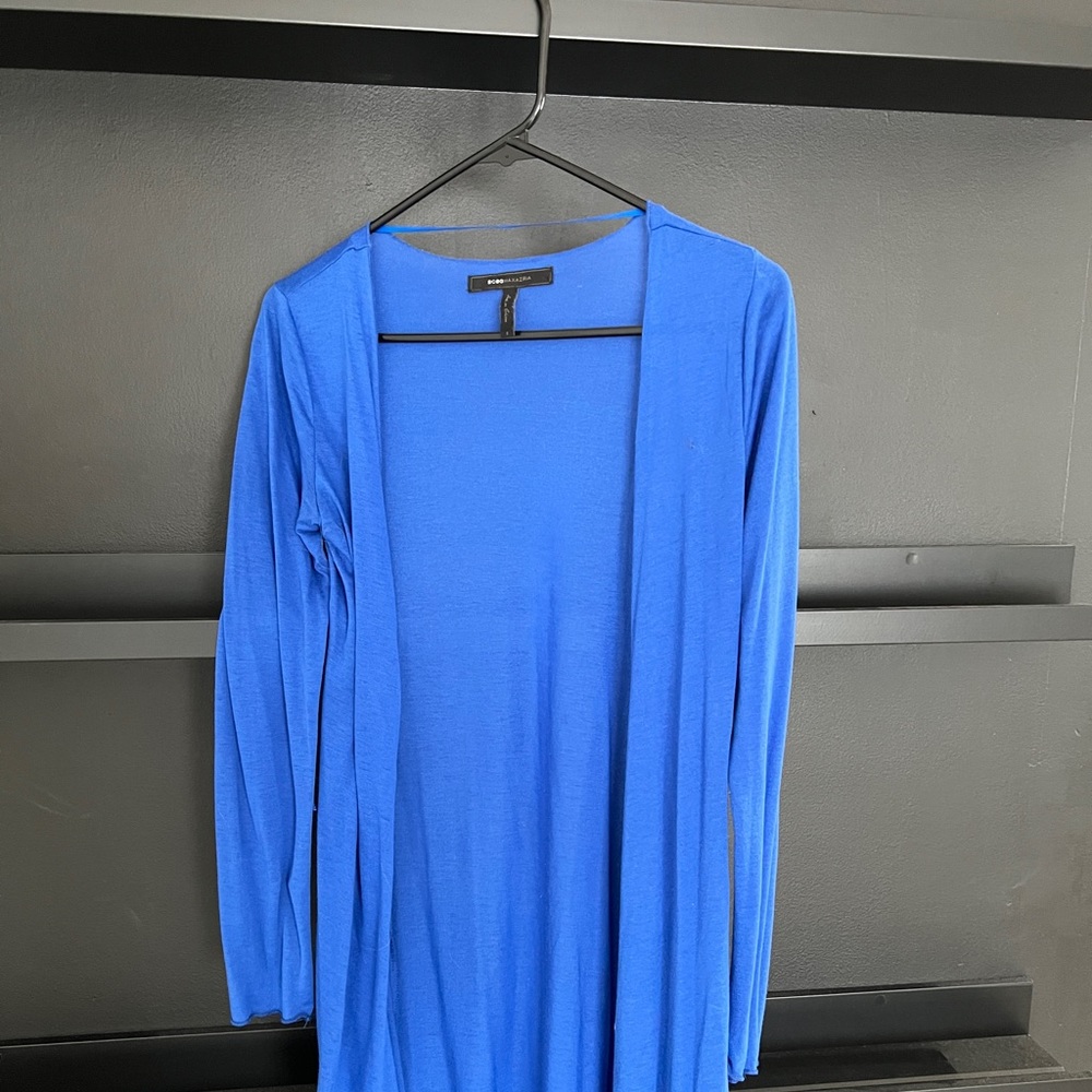 BCBG BLUE TUNIC - size small